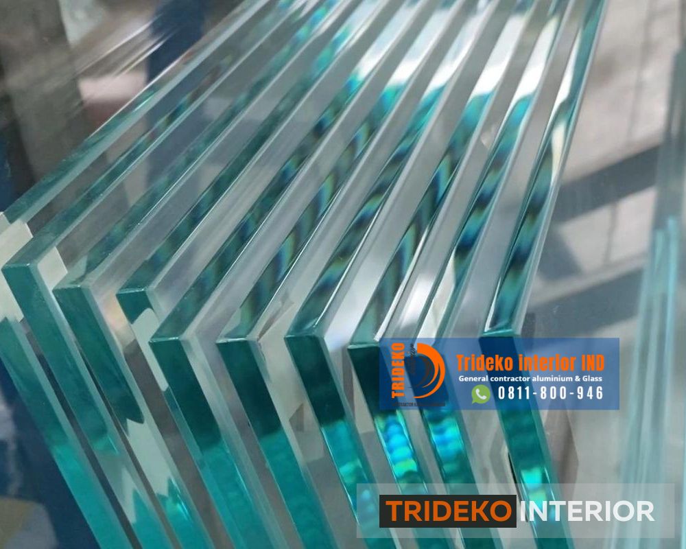 kanopi atap kaca 2 Jenis kaca tempered