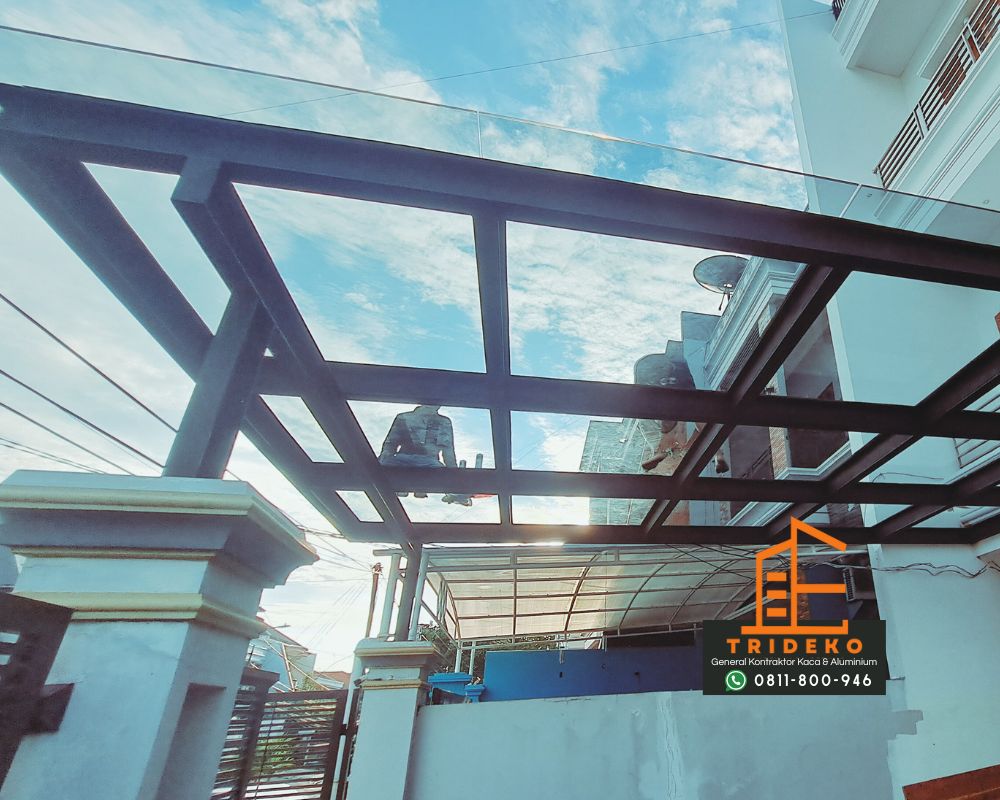 Kontraktor & Aplikator Kanopi Kaca Tempered & Laminated