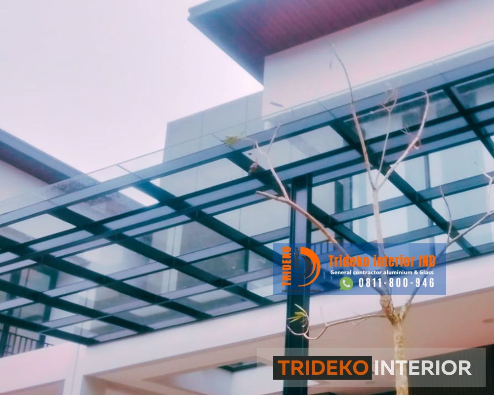 Kanopi rumah minimalis Dengan Kaca 1 Kanopi rumah minimalis Dengan Kaca