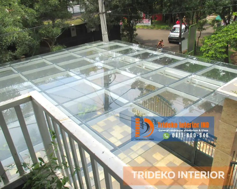 Kanopi Kaca Tempered 10mm