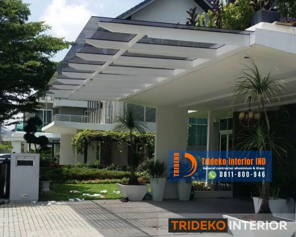 kanopi kaca tempered laminated