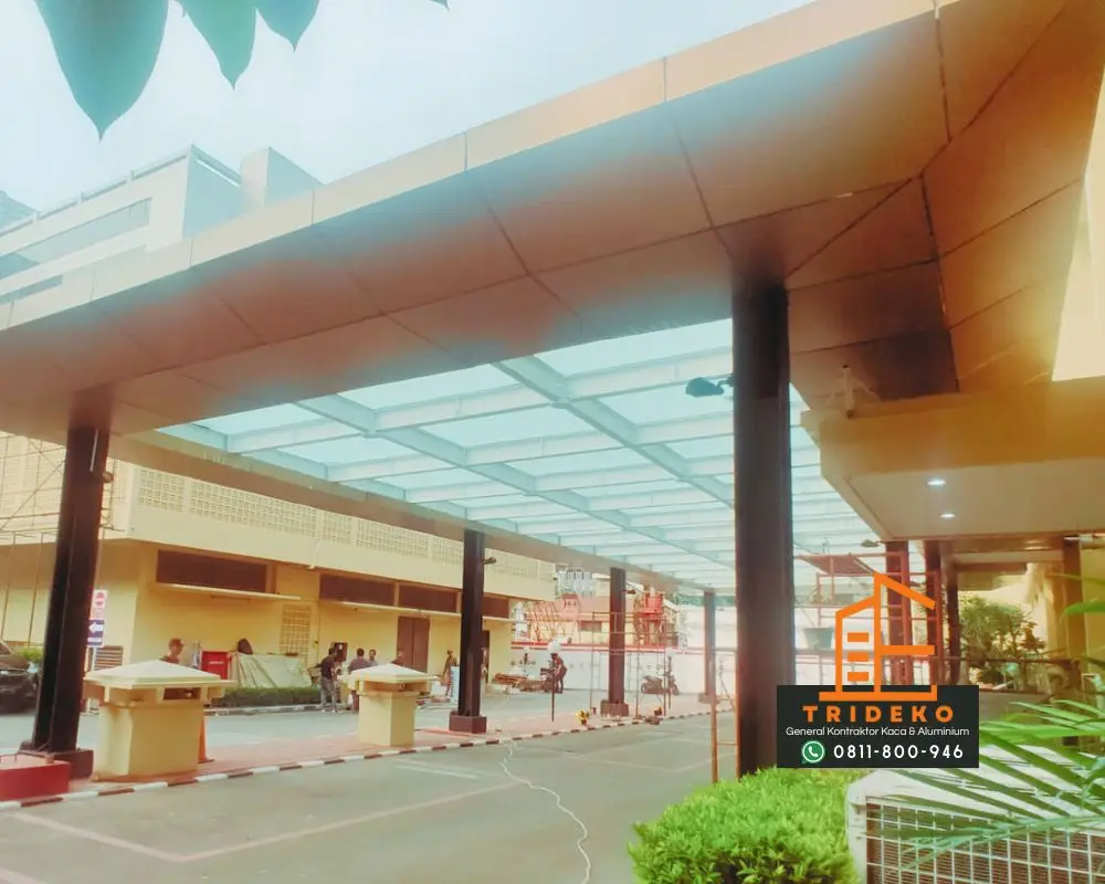 Kanopi Kaca Minimalis